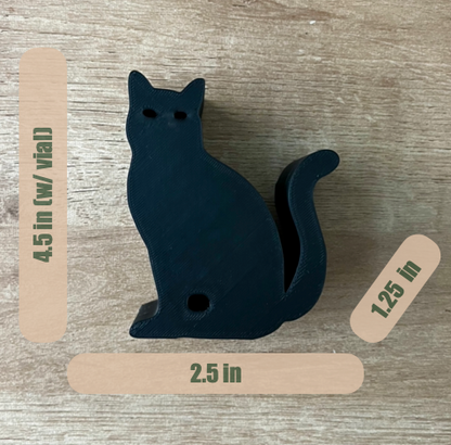 Black Cat Propagation Stand, Modern 3D Printed Plant Cutting Holder