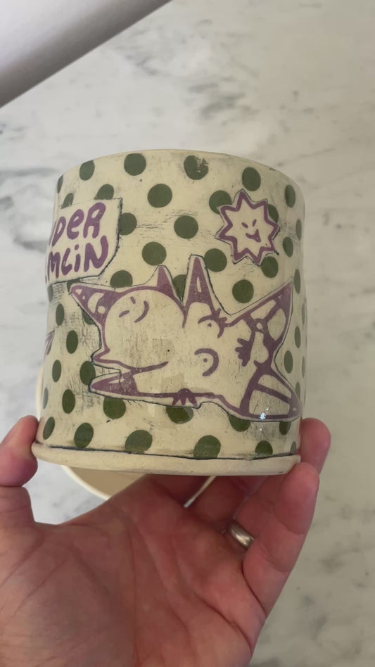 Artist made planter - Gender Gremlin