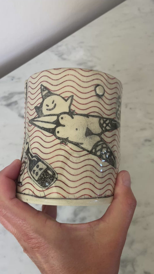 Artist made planter - Gender Gremlin